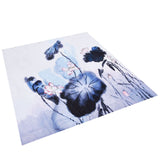 Blackout Curtain Waterproof Flower Printing Shower Curtain with Hooks for Bathroom Bedroom Living Room Study150x180cm - Low Angle