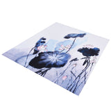Blackout Curtain Waterproof Flower Printing Shower Curtain with Hooks for Bathroom Bedroom Living Room Study150x180cm - Extra Image