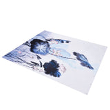 Blackout Curtain Waterproof Flower Printing Shower Curtain with Hooks for Bathroom Bedroom Living Room Study180x200cm