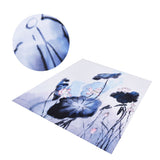 Blackout Curtain Waterproof Flower Printing Shower Curtain with Hooks for Bathroom Bedroom Living Room Study180x200cm