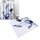 Blackout Curtain Waterproof Flower Printing Shower Curtain with Hooks for Bathroom Bedroom Living Room Study180x200cm - Extra Image