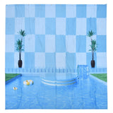 Waterproof Shower Curtain Shower Curtain for Bathroom Curtain Decoration for Summer Cool Pool59.1x70.9in