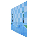 Waterproof Shower Curtain Shower Curtain for Bathroom Curtain Decoration for Summer Cool Pool70.9x70.9in