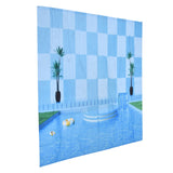 Waterproof Shower Curtain Shower Curtain for Bathroom Curtain Decoration for Summer Cool Pool70.9x70.9in