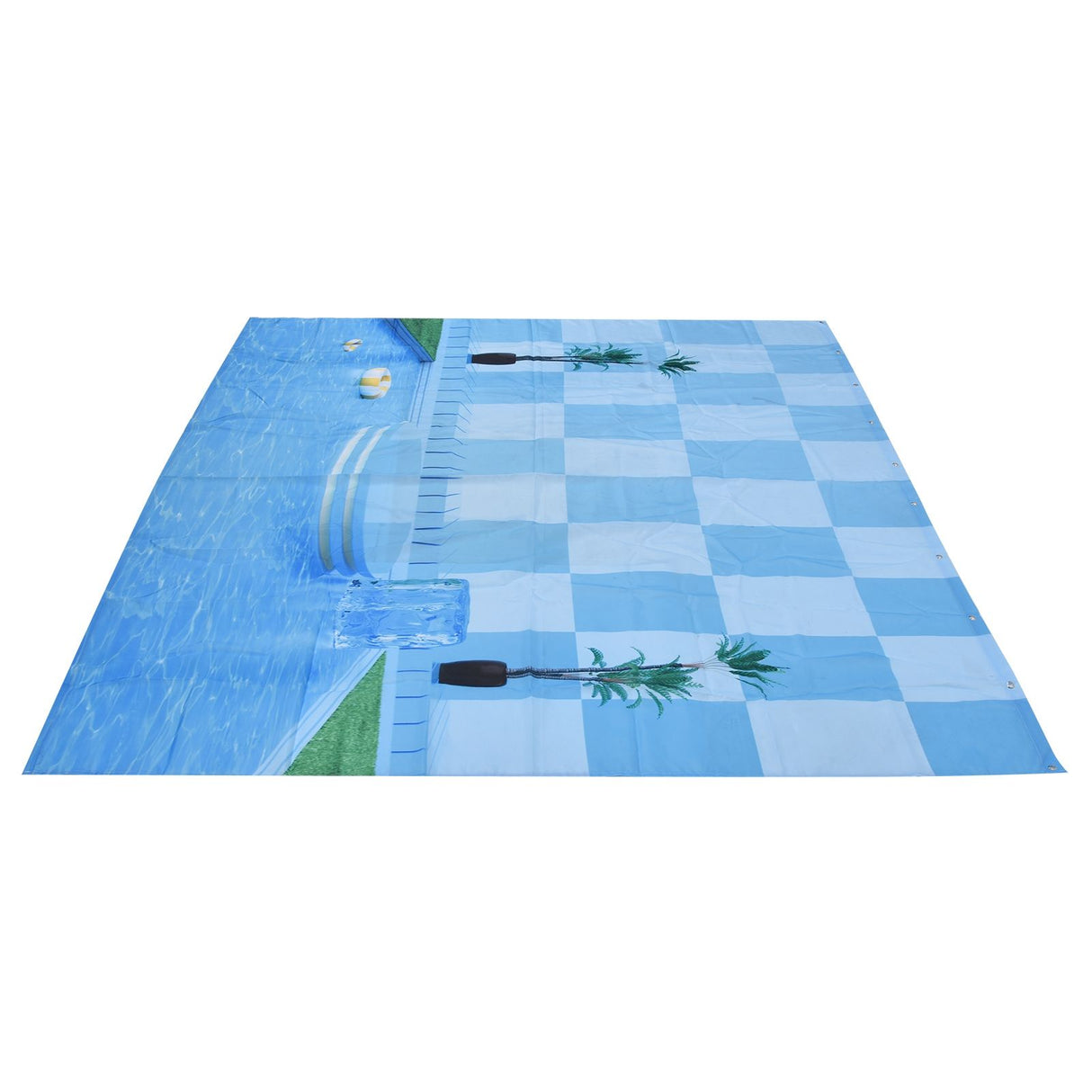 Waterproof Shower Curtain Shower Curtain for Bathroom Curtain Decoration for Summer Cool Pool70.9x70.9in