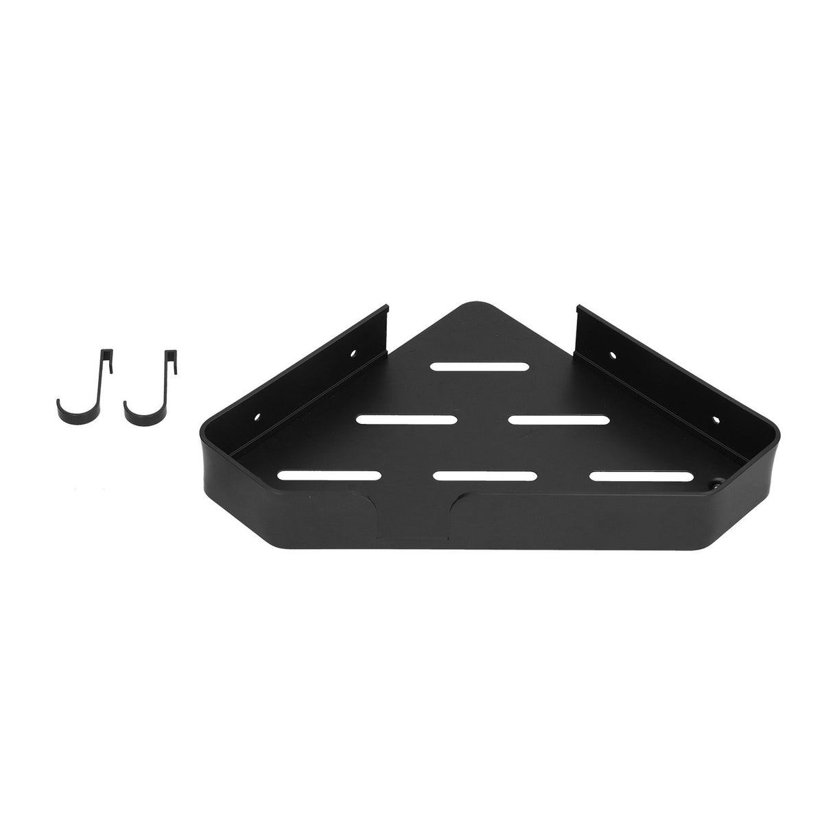 Shower Corner Shelf Aluminum Triangle Single Layer Storage Rack for Bathroom Hotel Toilet