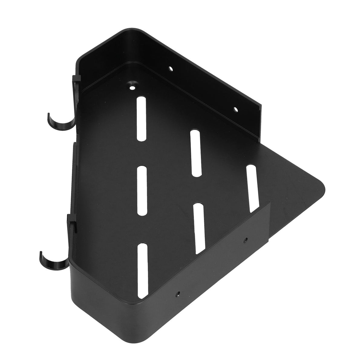 Shower Corner Shelf Aluminum Triangle Single Layer Storage Rack for Bathroom Hotel Toilet