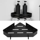 Shower Corner Shelf Aluminum Triangle Single Layer Storage Rack for Bathroom Hotel Toilet