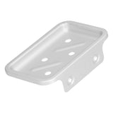 Soap Holder Aluminum Wall Mounted Kitchen Sponge Tray Shower Shelf Drain Storage Rack for Toilet Dorm Bathroom - Front View