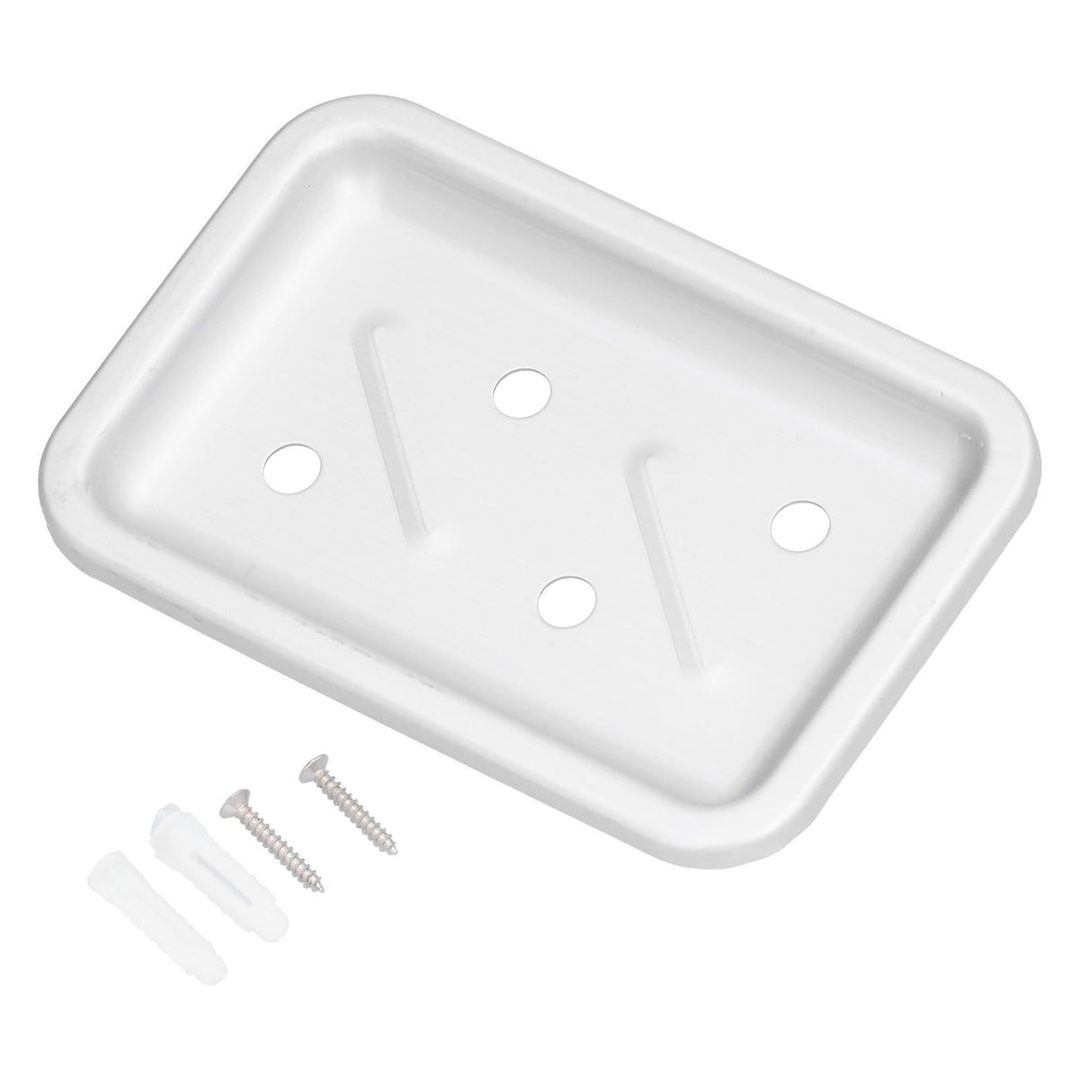 Soap Holder Aluminum Wall Mounted Kitchen Sponge Tray Shower Shelf Drain Storage Rack for Toilet Dorm Bathroom