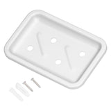 Soap Holder Aluminum Wall Mounted Kitchen Sponge Tray Shower Shelf Drain Storage Rack for Toilet Dorm Bathroom - Low Angle