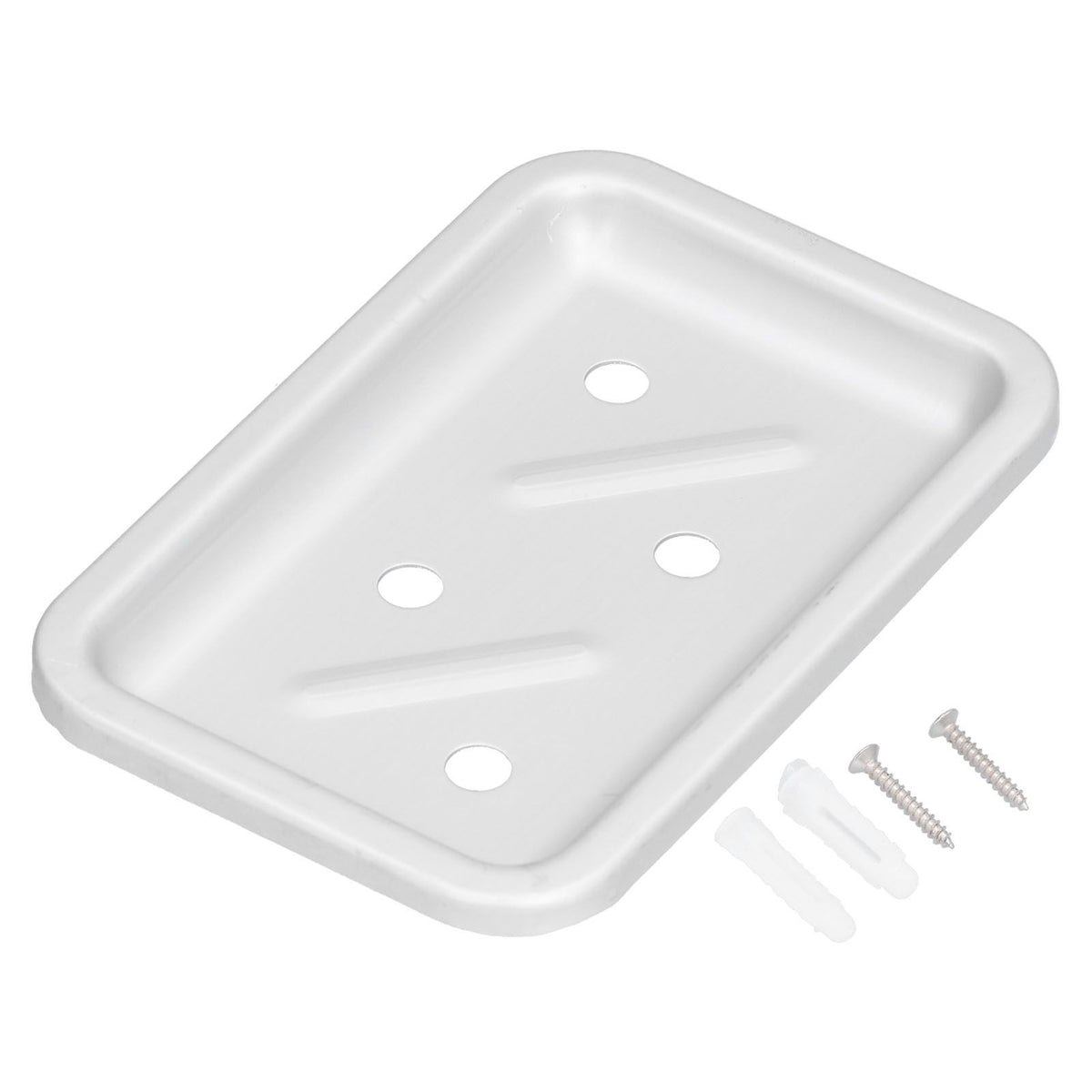 Soap Holder Aluminum Wall Mounted Kitchen Sponge Tray Shower Shelf Drain Storage Rack for Toilet Dorm Bathroom