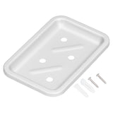 Soap Holder Aluminum Wall Mounted Kitchen Sponge Tray Shower Shelf Drain Storage Rack for Toilet Dorm Bathroom