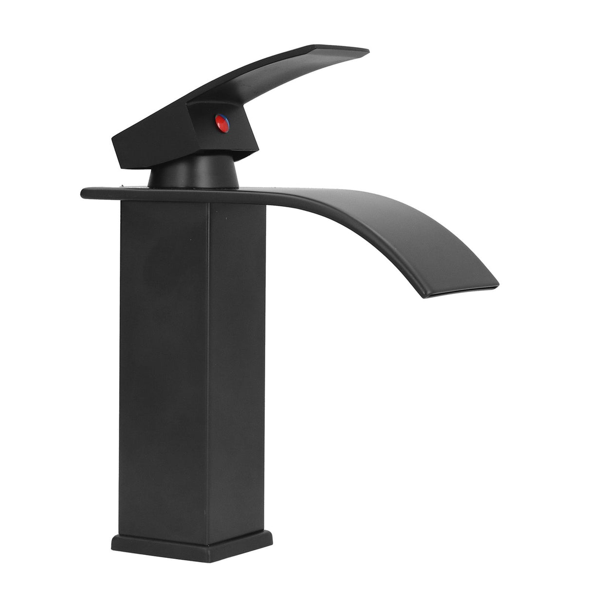 G1/2 Mixer Water Tap Basin Sink Faucet with Long Handle for Bathroom Hotel Homestay Black
