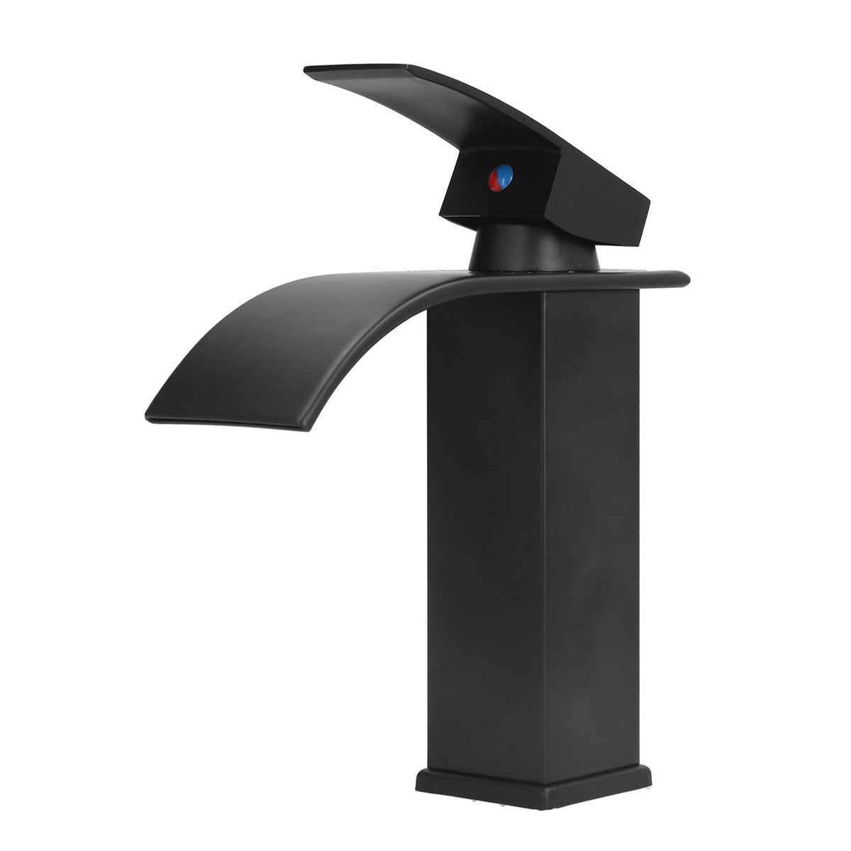 G1/2 Mixer Water Tap Basin Sink Faucet with Long Handle for Bathroom Hotel Homestay Black