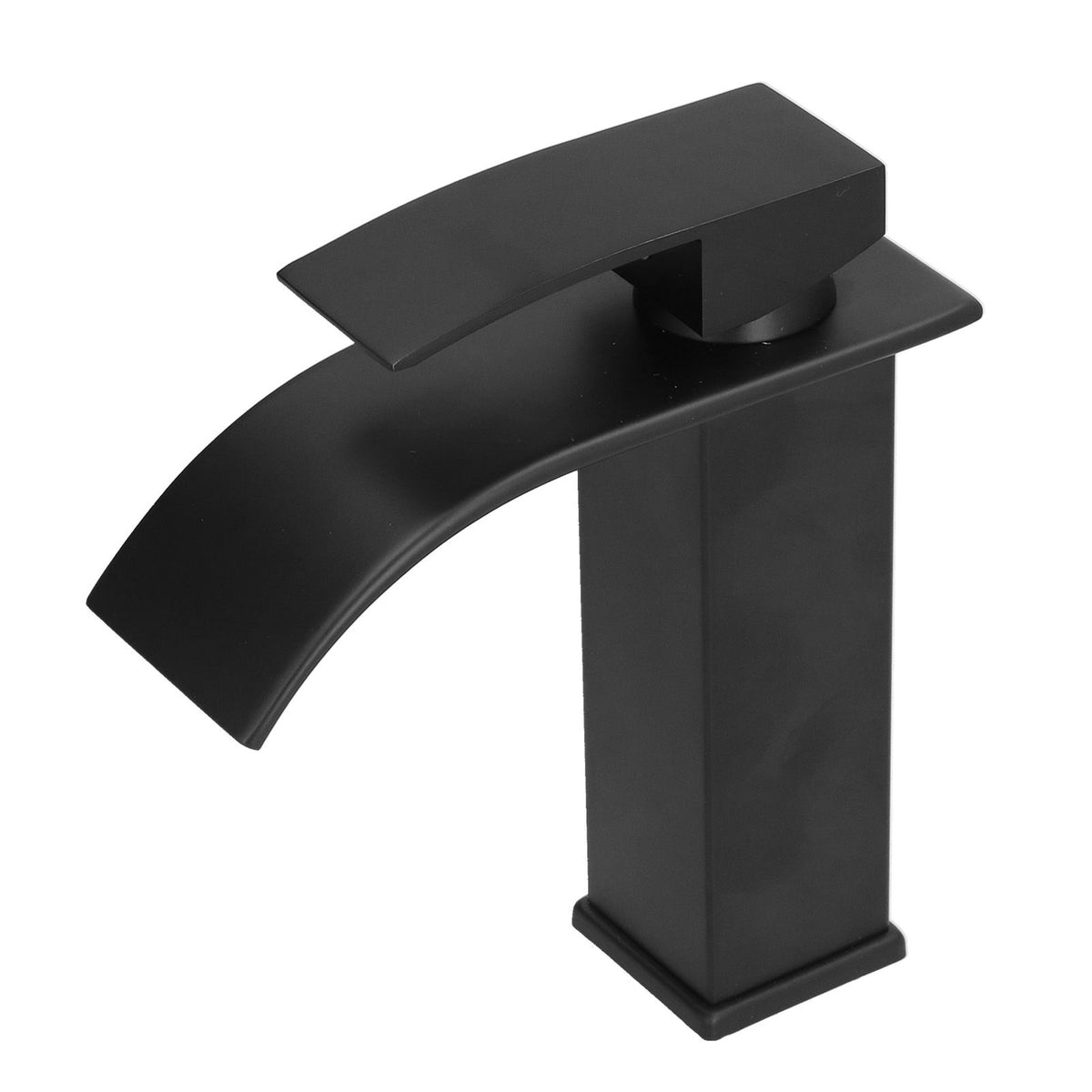 G1/2 Mixer Water Tap Basin Sink Faucet with Long Handle for Bathroom Hotel Homestay Black