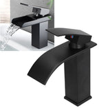 G1/2 Mixer Water Tap Basin Sink Faucet with Long Handle for Bathroom Hotel Homestay Black