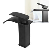 G1/2 Mixer Water Tap Basin Sink Faucet with Long Handle for Bathroom Hotel Homestay Black - Extra Image