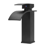 G1/2 Mixer Water Tap Basin Sink Faucet with Long Handle for Bathroom Hotel Homestay Black - Extra Image