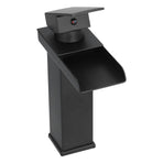 G1/2 Cold Hot Mixer Water Tap Black Faucet with Long Handle for Bathroom Hotel Homestay