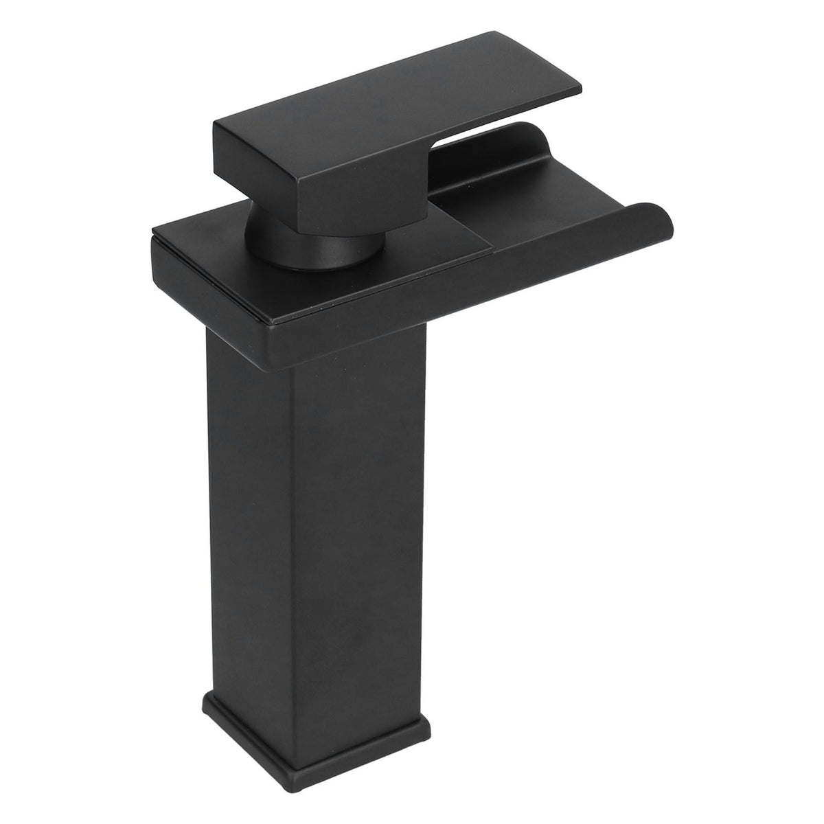 G1/2 Cold Hot Mixer Water Tap Black Faucet with Long Handle for Bathroom Hotel Homestay