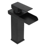 G1/2 Cold Hot Mixer Water Tap Black Faucet with Long Handle for Bathroom Hotel Homestay