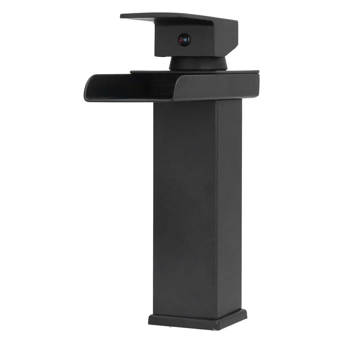 G1/2 Cold Hot Mixer Water Tap Black Faucet with Long Handle for Bathroom Hotel Homestay
