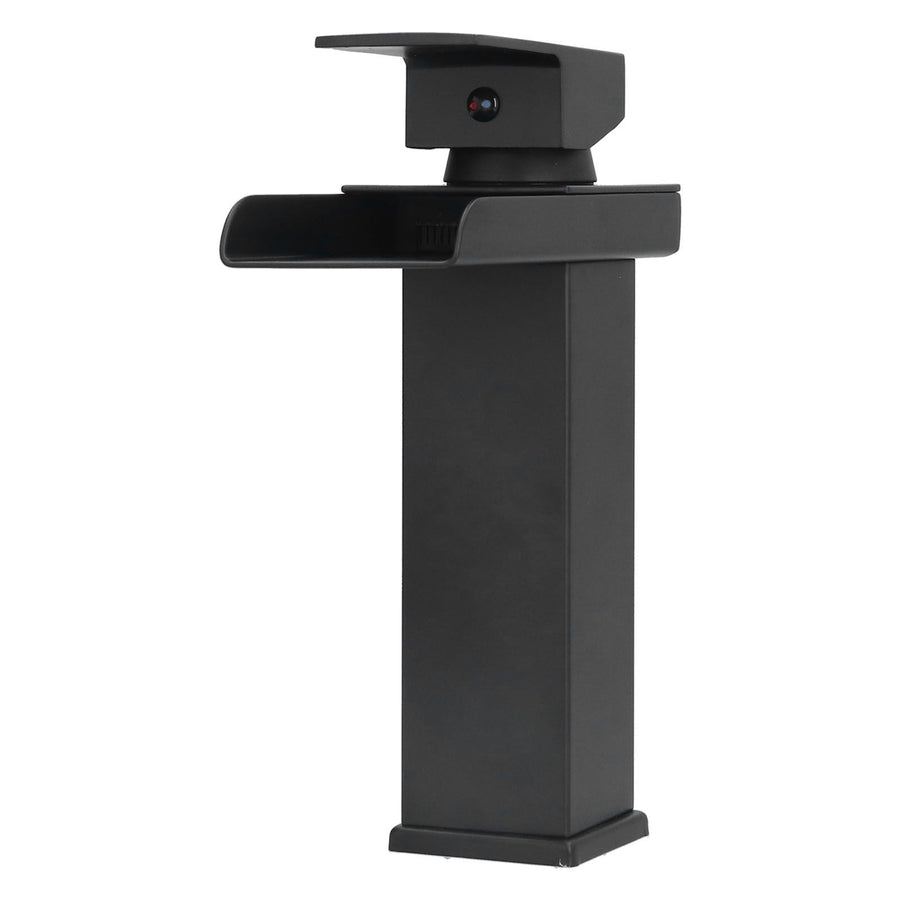 G1/2 Cold Hot Mixer Water Tap Black Faucet with Long Handle for Bathroom Hotel Homestay