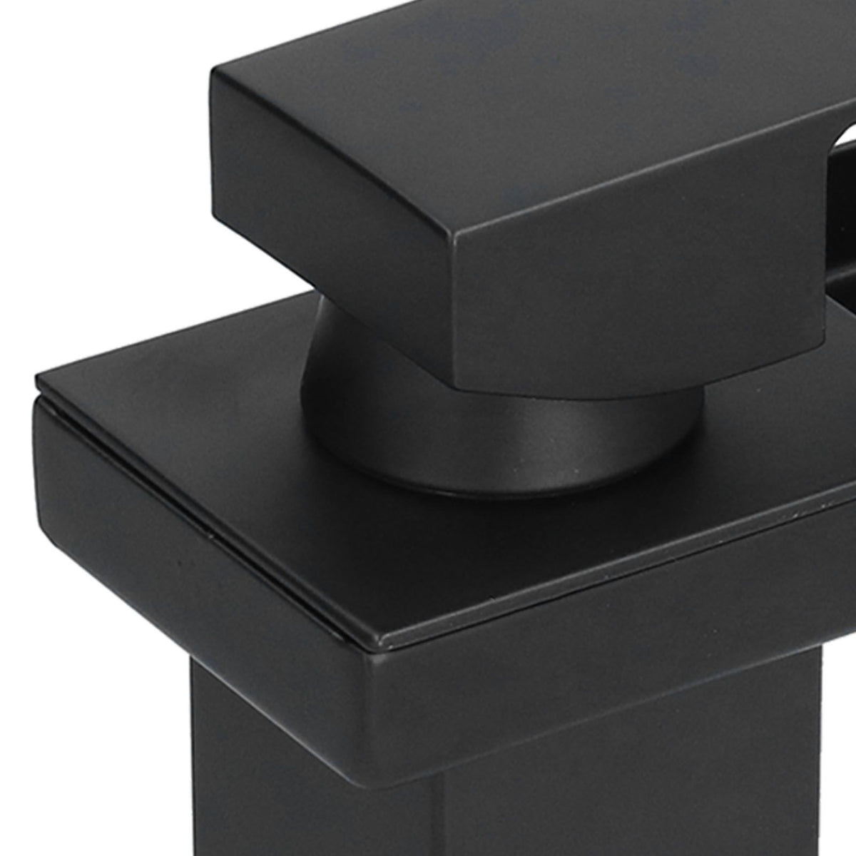 G1/2 Cold Hot Mixer Water Tap Black Faucet with Long Handle for Bathroom Hotel Homestay