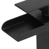 G1/2 Cold Hot Mixer Water Tap Black Faucet with Long Handle for Bathroom Hotel Homestay