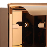 Embedded Style Toilet Paper Holder Stainless Steel Paper Towel Holder Toilet Tissue Rack for Hotel Bathroom Rose Gold - Extra Image