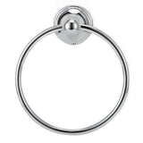 Towel Ring Stainless Steel Hand Towel Holder WallMounted Towel Rack Bathroom Hardware Rack(893 Chromeplate ) - Close-Up Angle