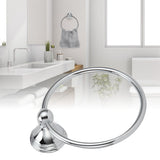 Towel Ring Stainless Steel Hand Towel Holder WallMounted Towel Rack Bathroom Hardware Rack(893 Chromeplate )