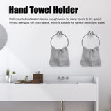 Towel Ring Stainless Steel Hand Towel Holder WallMounted Towel Rack Bathroom Hardware Rack(893 Chromeplate ) - Extra Image