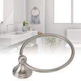 Towel Ring Stainless Steel Hand Towel Holder WallMounted Towel Rack Bathroom Hardware Rack(893 Brushed )