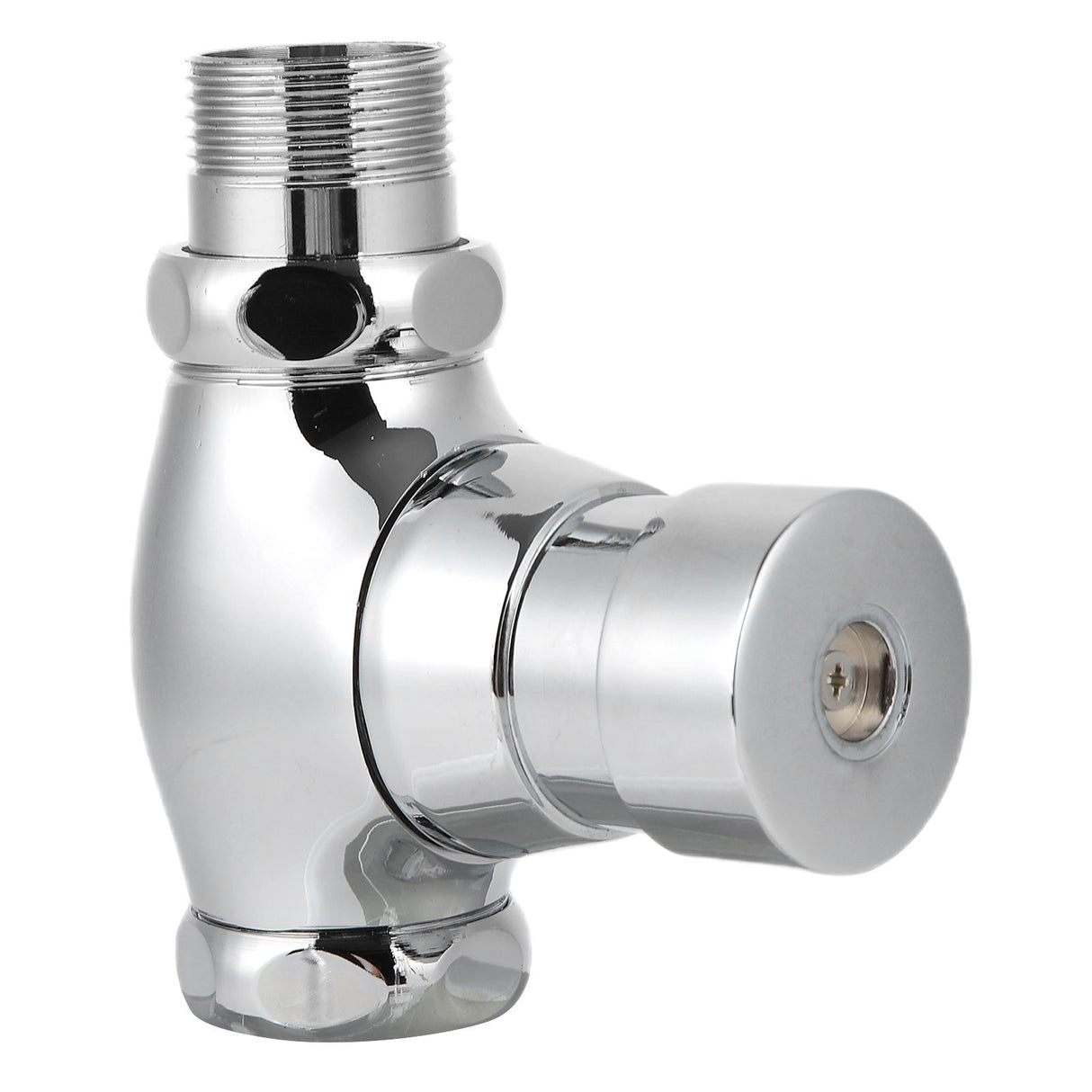 Urinal Flush Valve Brass Hand Pressing Delay Self Closing Bathroom Flushing Valve for Home Hotel Public Toilet