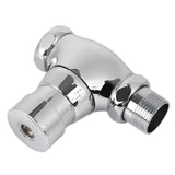 Urinal Flush Valve Brass Hand Pressing Delay Self Closing Bathroom Flushing Valve for Home Hotel Public Toilet - 45-Degree Angle