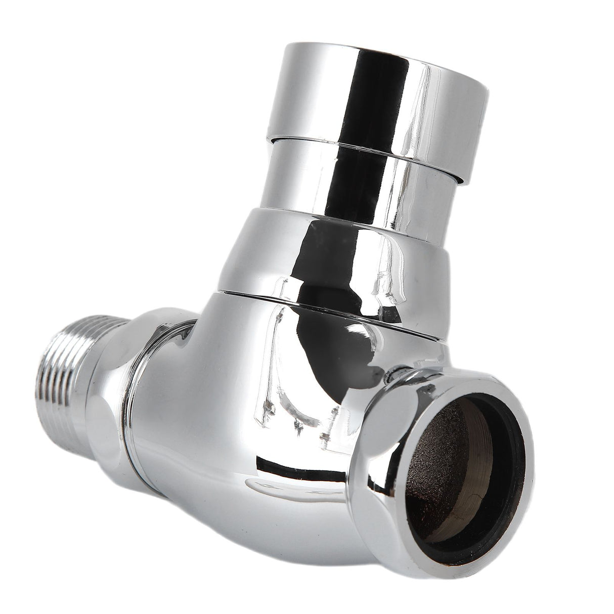 Urinal Flush Valve Brass Hand Pressing Delay Self Closing Bathroom Flushing Valve for Home Hotel Public Toilet