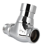 Urinal Flush Valve Brass Hand Pressing Delay Self Closing Bathroom Flushing Valve for Home Hotel Public Toilet - Rear View