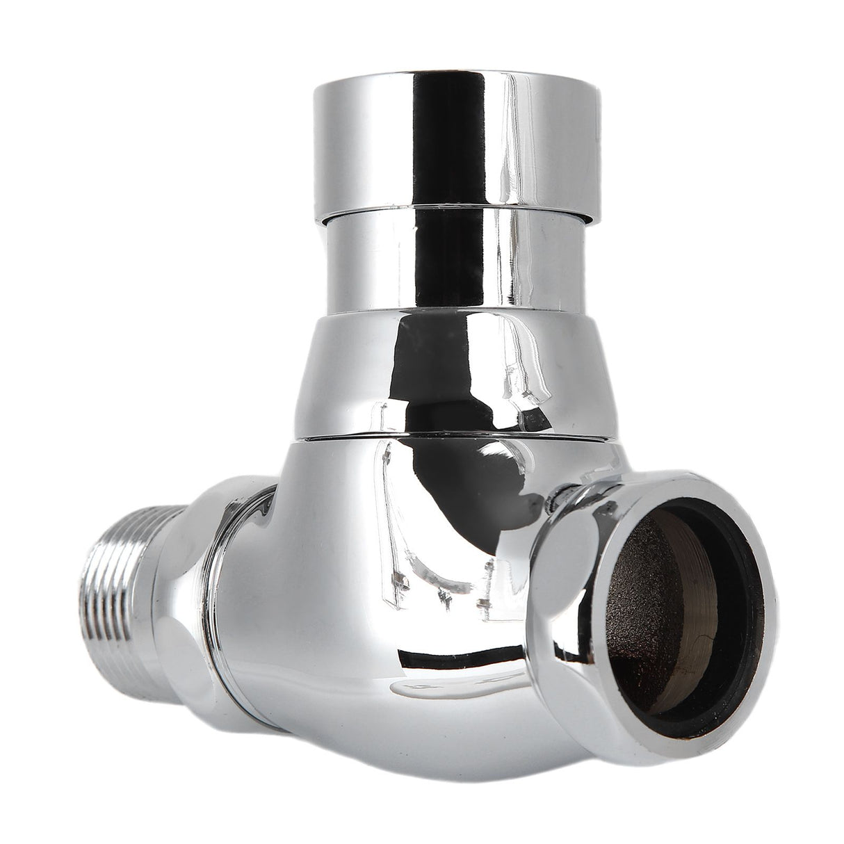 Urinal Flush Valve Brass Hand Pressing Delay Self Closing Bathroom Flushing Valve for Home Hotel Public Toilet