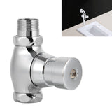 Urinal Flush Valve Brass Hand Pressing Delay Self Closing Bathroom Flushing Valve for Home Hotel Public Toilet - Extra Image
