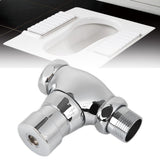 Urinal Flush Valve Brass Hand Pressing Delay Self Closing Bathroom Flushing Valve for Home Hotel Public Toilet - Extra Image