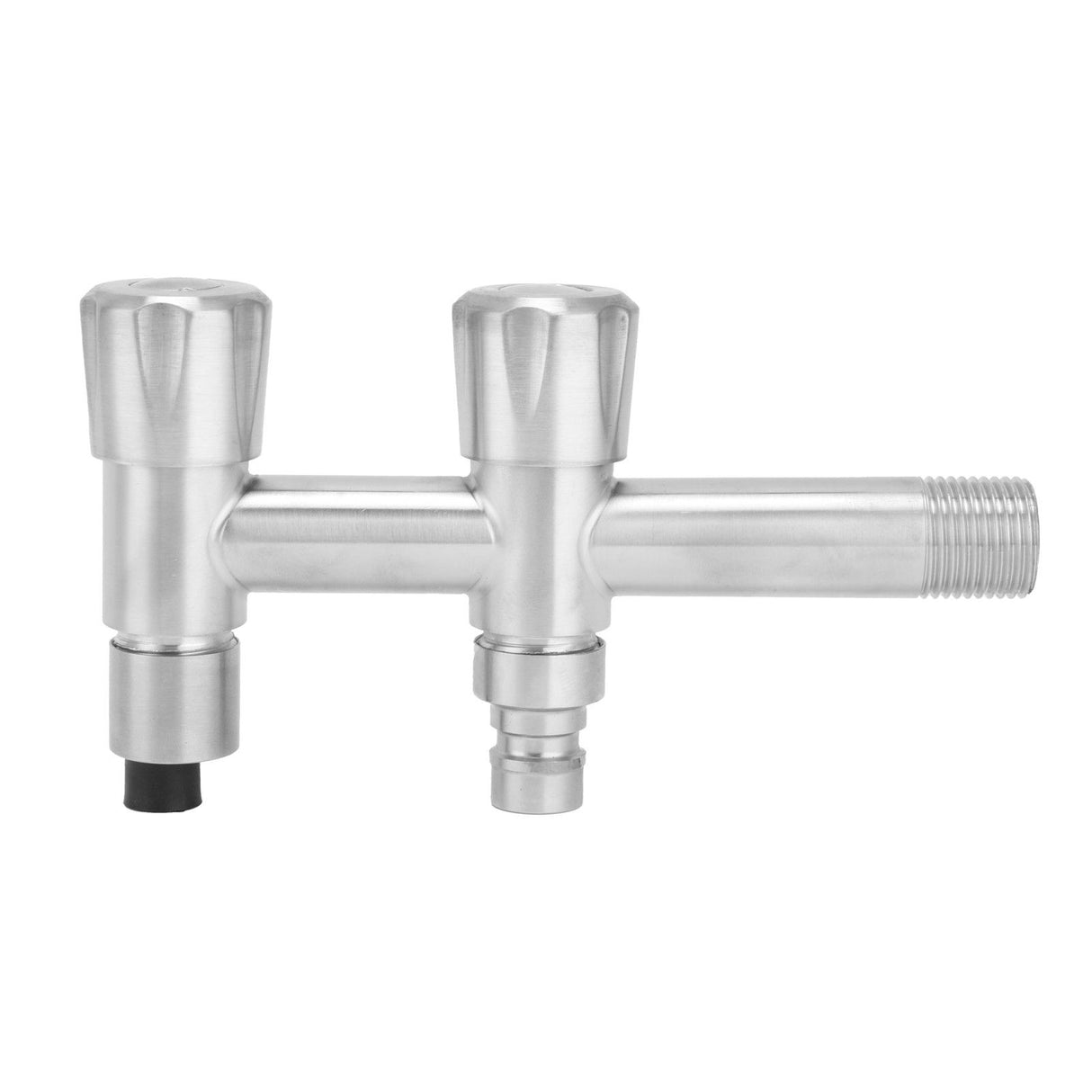 G1/2 Stainless Steel Faucet 1 Inlet 2 Outlet Washing Machine Water Tap for Home Bathroom Balcony
