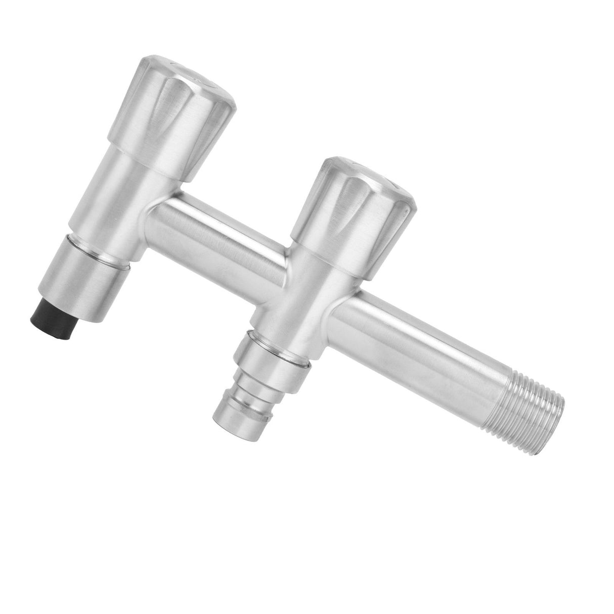 G1/2 Stainless Steel Faucet 1 Inlet 2 Outlet Washing Machine Water Tap for Home Bathroom Balcony