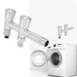 G1/2 Stainless Steel Faucet 1 Inlet 2 Outlet Washing Machine Water Tap for Home Bathroom Balcony