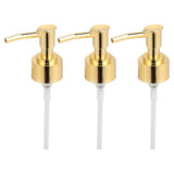 Perfume Bottle Pump Shampoo and Conditioner Bottle Nozzle for Soap Lotion Massage Oil BottleGolden - Rear View