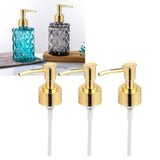 Perfume Bottle Pump Shampoo and Conditioner Bottle Nozzle for Soap Lotion Massage Oil BottleGolden - Extra Image