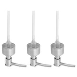 Perfume Bottle Pump Shampoo and Conditioner Bottle Nozzle for Soap Lotion Massage Oil BottleSilver - Low Angle