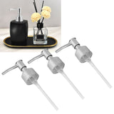 Perfume Bottle Pump Shampoo and Conditioner Bottle Nozzle for Soap Lotion Massage Oil BottleSilver - Extra Image