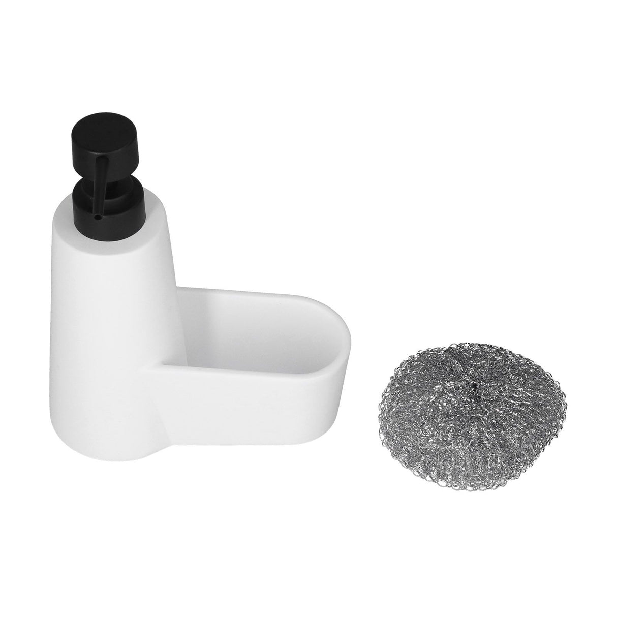 Soap Dispenser Dishwashing Liquid Hand Soap Pump with A Steel Ball for Bathroom and Kitchen SinkWhite